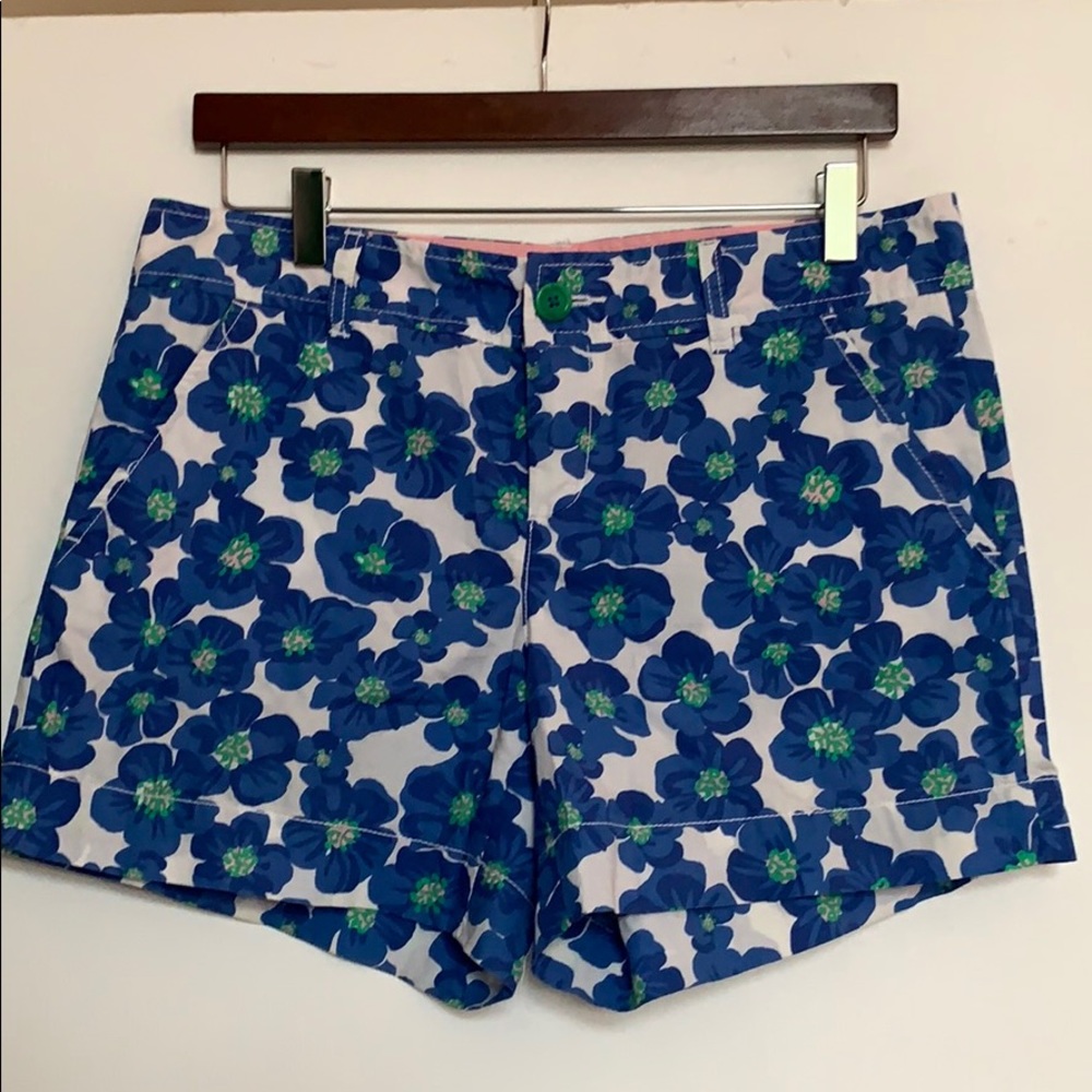 Lilly Pulitzer Blue Flower Shorts